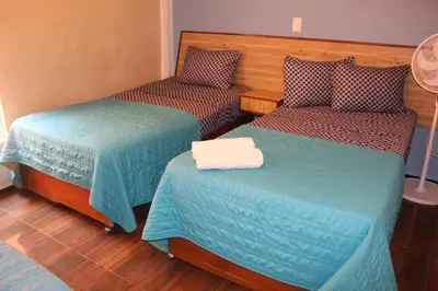 Cama o camas de una habitación en Hotel Los Diamantes Orizaba