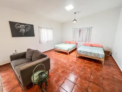 Cama o camas de una habitación en Ganesha House