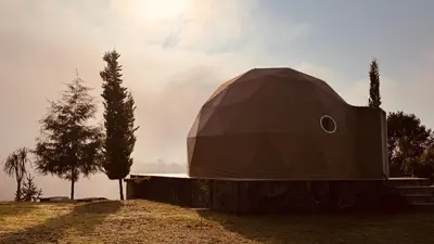 Paisaje cerca de este camping