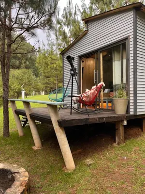 Jardín al aire libre en Tiny Cozy Cabin las moras
