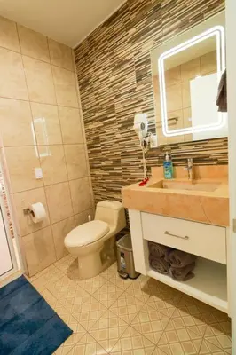 Un baño de Encantador apartamento a 10 min en vehículo del Zócalo de Oaxaca