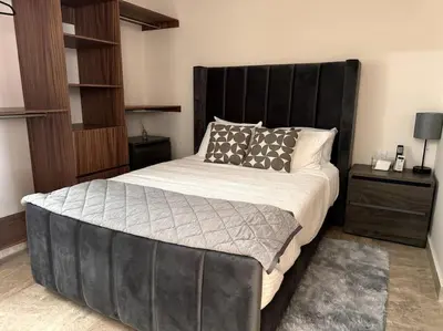 Cama o camas de una habitación en Depa Luxe 2HAB con Alberca y Playa Caminando