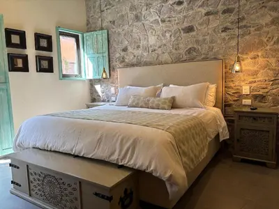 Cama o camas de una habitación en Castello di Carlo - Loft Carlo III