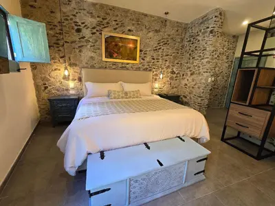Cama o camas de una habitación en Castello di Carlo - Suite Carlo IV