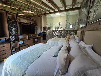 Cama o camas de una habitación en Castello di Carlo - Loft Carlo VI