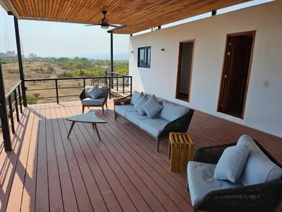 Un balcón o terraza de Villa Galu - Alberca privada - a 100mts del Mar - 2 GrandesTerrazas