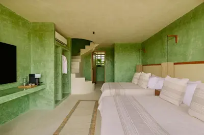 Cama o camas de una habitación en Punta Nayaá - Adults Only