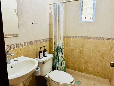 Un baño de Casita Iluminada