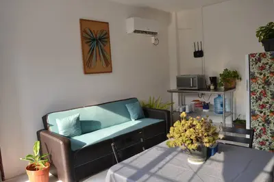 Una cocina o zona de cocina en Mini depa Cocoloft- a solo 1 cuadra de la playa