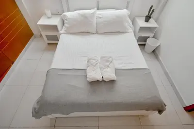 Cama o camas de una habitación en Amazing apartment close to Foro Sol Colonia Roma Airport and Downtown