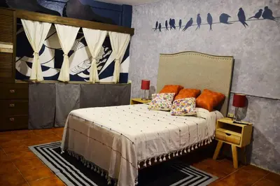 Cama o camas de una habitación en Espacioso moderno y bien ubicado