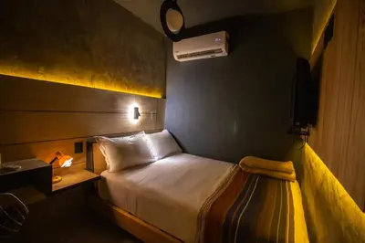 Cama o camas de una habitación en Hotel Aeropuerto Tuxtla Gutierrez Ernesto Garcia