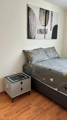 Cama o camas de una habitación en Departamento Estadio GNP antes foro sol, autodromo hermanos Rodríguez, palacio de los deportes, muy cerca de aeropuerto, CDMX