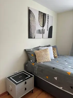 Cama o camas de una habitación en Departamento Estadio GNP antes foro sol, autodromo hermanos Rodríguez, palacio de los deportes, muy cerca de aeropuerto, CDMX