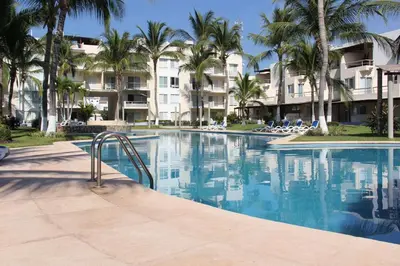 Piscina en o cerca de Departamento en zona diamante Acapulco