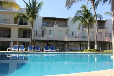 Piscina en o cerca de Departamento en zona diamante Acapulco