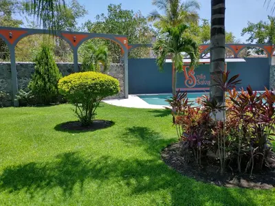 Jardín al aire libre en Villa Salvatore