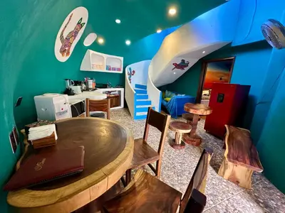 Zona de estar de Beachfront Paradise Boutique Hotel - Alebrijes Jacuzzi Suits