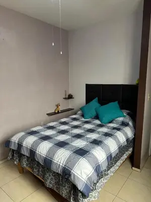 Cama o camas de una habitación en Departamento en Fraccionamiento