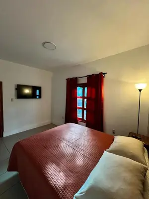 Cama o camas de una habitación en Casa de la Abuelita
