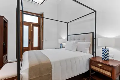Cama o camas de una habitación en Casa Haus Hotel Puebla Centro Histórico