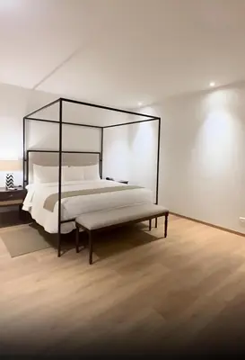 Cama o camas de una habitación en Casa Haus Hotel Puebla Centro Histórico