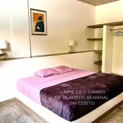 Cama o camas de una habitación en Casa Tsuki Moderna y Elegante en Punta Zicatela