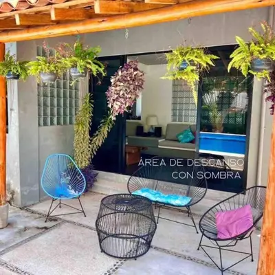 Piscina en o cerca de Casa Tsuki Moderna y Elegante en Punta Zicatela