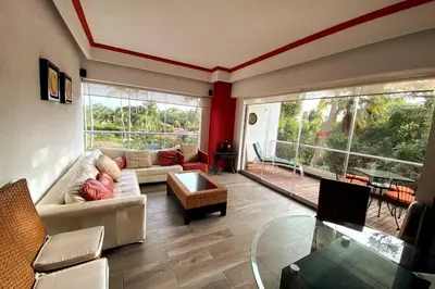 Zona de estar de Departamento Acapulco Diamante, torre Azteca Princess