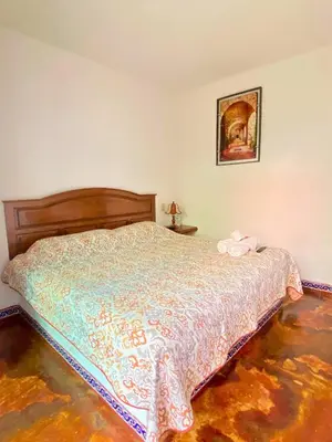 Cama o camas de una habitación en Hotel Casa Maximiliano