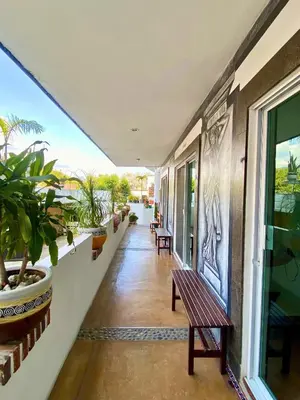 Un balcón o terraza de Hotel Casa Maximiliano
