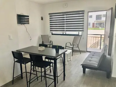 Zona de estar de Condominio cerca salida norte Lomas de Cocoyoc