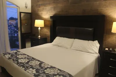 Cama o camas de una habitación en Villas Tecuanapan