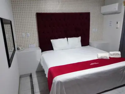 Cama o camas de una habitación en AUTO HOTEl MONTE CARLO