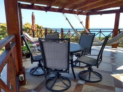 Un balcón o terraza de Cabañas Telayú