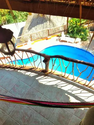 Piscina en o cerca de Cabañas Telayú