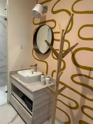 Un baño de Biulu Apartment at Tangolunda Bay