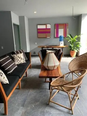 Zona de estar de Biulu Apartment at Tangolunda Bay