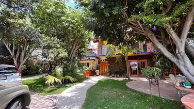 Jardín al aire libre en Casa Calnacazco