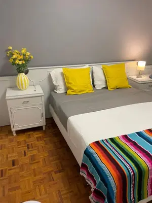 Cama o camas de una habitación en Mexicaníssima 4BR, 4 to 11 guests in Coyoacán