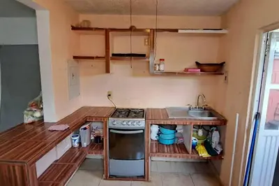 Una cocina o zona de cocina en Lugar auténtico para vacacionar