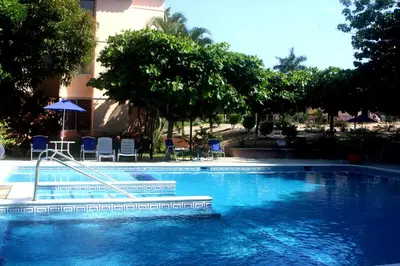Piscina en o cerca de Departamento bonito en Huatulco