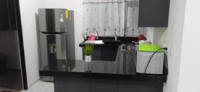 Una cocina o zona de cocina en Hermoso departamento en Acapulco para vacacionar