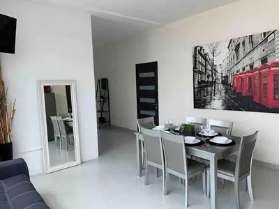 Zona de estar de NUEVO Penthouse para 8 en la Estrella de Puebla
