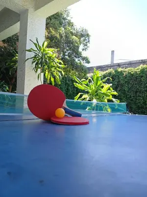 Instalaciones para jugar al ping pong en Hotel de Cuautla o alrededores