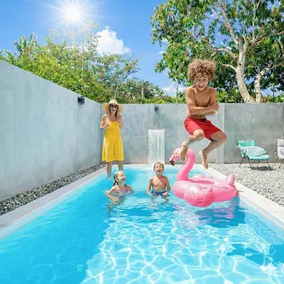 Piscina en o cerca de Villa a 5 min a playa Zicatela con Alberca,Terraza y Starlink