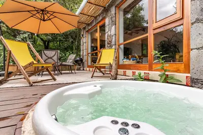 Un patio o zona al aire libre en Casa Aluna - Oasis in Mountain - Premium 3 bedroom Villa in Tepoztlán with WiFi