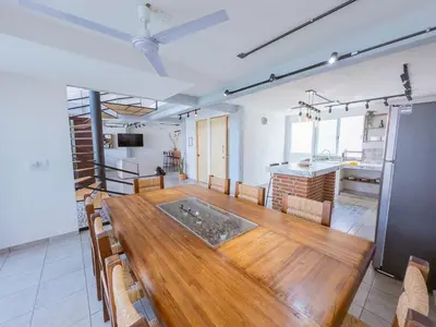 Una cocina o zona de cocina en Comfortable Retreat in Cocoyoc Pool & BBQ