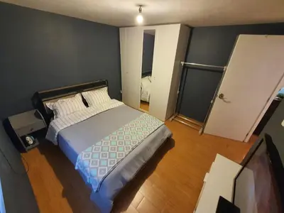 Cama o camas de una habitación en Aeropuerto CDMX, autódromo, Estadio GNP, 