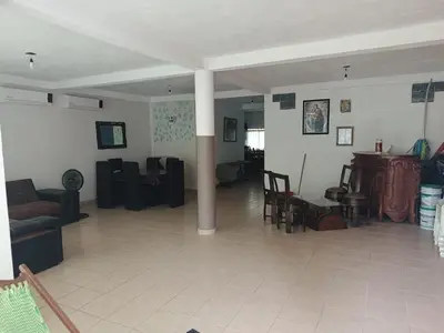 Zona de estar de Casa de descanso, poblado casitas, frente al mar